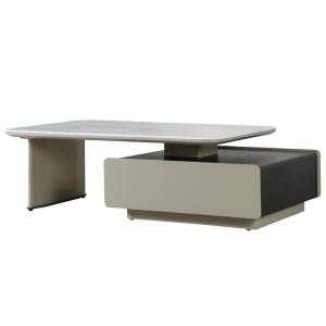 Холна маса ALIVIA - бял-капучино