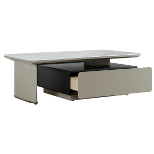 Холна маса ALIVIA - бял-капучино