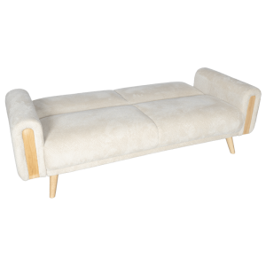 Разтегателен диван - тройка GOMA - бял E26