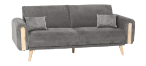 Разтегателен диван - тройка GOMA - сив Е13