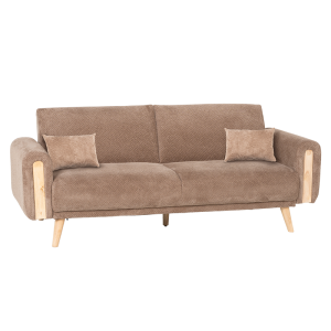 Разтегателен диван - тройка GOMA - кафяв E40