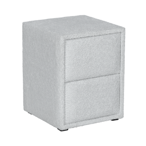 Нощно шкафче за спалня CANCUN - сребърен AN