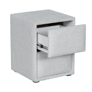 Нощно шкафче за спалня CANCUN - сребърен AN