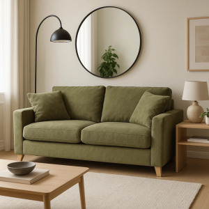 Разтегателен диван - тройка FIZI  - зелен Е75