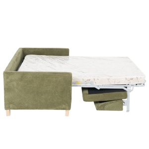 Разтегателен диван - тройка FIZI  - зелен Е75