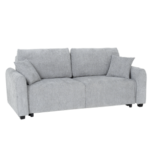 Разтегателен диван - тройка LOMELA - светлосив L03