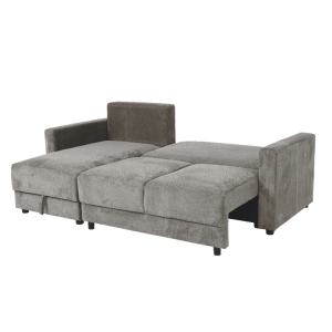 Ъглов разтегален диван BUMBA - сив Е13