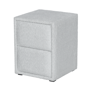 Нощно шкафче за спалня COMO - сребърен AN