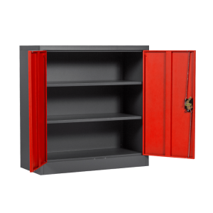 Метален шкаф Carmen CR-1239 E J SAND - червен-графит