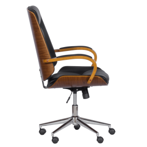 Президентски офис стол Carmen 6406 - орех-черен