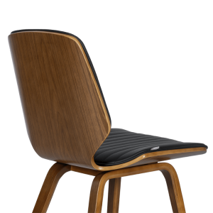 Трапезен стол Carmen 9978 - орех/черен