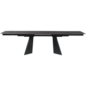 Разтегателна трапезна маса CARORA - черна