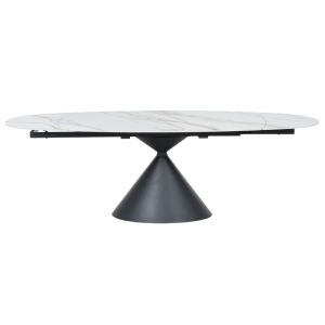 Разтегателна трапезна маса UPATA - бяла