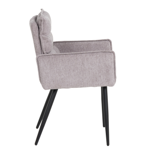 Трапезен стол с подлакътници IKSAN - бежов R91