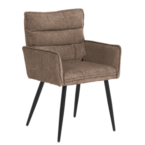 Трапезен стол с подлакътници IKSAN - кафяв R38