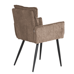 Трапезен стол с подлакътници IKSAN - кафяв R38