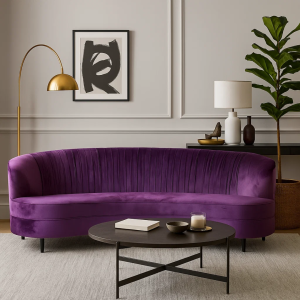 Триместно канапе MIA - лилаво HLR