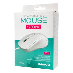 Компютърна мишка Omega OM441W USB бял