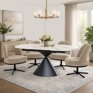 Трапезен стол POLVA - бежов 171