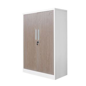 Шкаф RFG, метален, два рафта, 900 х 400 х 1300 mm, кехлибарен дъб и бяло