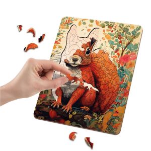 Moxy Пъзел Катерица, уникални форми, дървен, 130 части