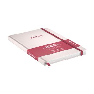 Art Pioneer Бележник, A5, твърда корица, с ластик, 96 листа, червен