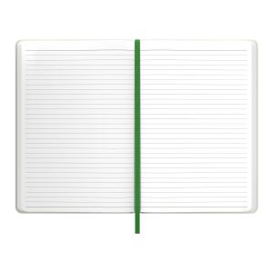 Art Pioneer Бележник, A5, твърда корица, с ластик, 96 листа, зелен