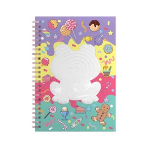 Art Pioneer Тетрадка Frog, A5, широки редове, твърда корица, със спирала, 80 листа