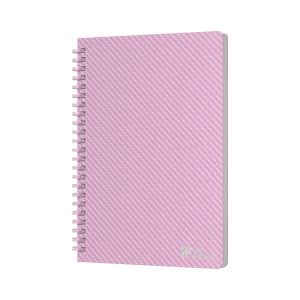 Art Pioneer Тетрадка College, A5, жълт офсет, със спирала, 80 листа, розова