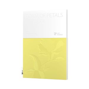 Art Pioneer Тетрадка Floral Exposed Spine, A5, твърда корица, 96 листа, жълта