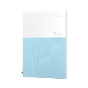 Art Pioneer Тетрадка Floral Exposed Spine, A5, твърда корица, 96 листа, морскосиня