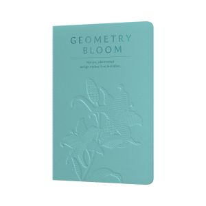 Art Pioneer Тетрадка Geometry Bllom, A5, шита, 60 листа, морскозелена
