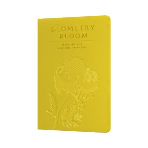 Art Pioneer Тетрадка Geometry Bllom, A5, шита, 60 листа, жълта
