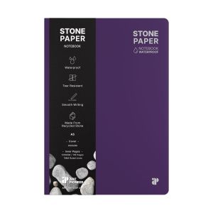 Art Pioneer Тетрадка Stone Paper, A5, твърда корица, 88 листа, лилава