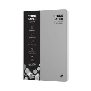 Art Pioneer Тетрадка Stone Paper, A5, твърда корица, 88 листа, сива