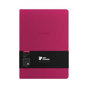 Art Pioneer Тетрадка Velvet Executive, A5, шита, 64 листа, череша