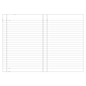 Art Pioneer Тетрадка, A5, шита, широки редове, 64 листа, синя