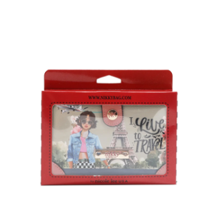 Портфейл Nikky, 15x10x3.8 cm, Live to travel