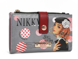 Портфейл Nikky, 15.2x8.9x1.3 cm, Ciega por ti