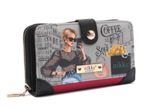 Портфейл Nikky, 15x10x3.8 cm, Urban Coffee