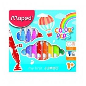 Флумастери Maped Jumbo 12 цвята
