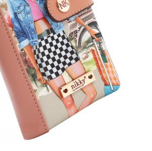 Портфейл Nikky, 18x9.5x2.5 cm, Live to travel