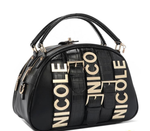 Чанта Nicole Lee, 32.5x23x16 cm, черна