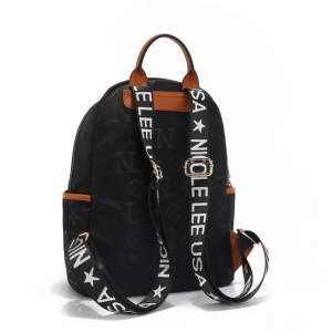 Раница Nicole Lee, 27x35x14.5 cm, черна