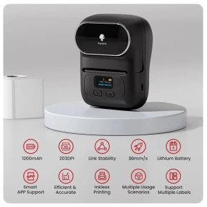 Принтер Phomemo M110-BU, мини, без мастило, максимална широчина на етикета 50 mm, син