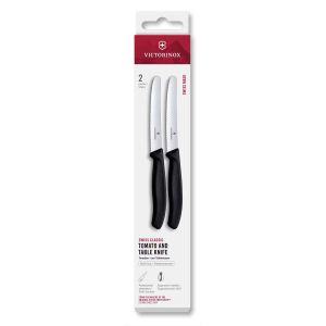 Victorinox Комплект кухненски ножове, за домати, 11 cm, 2 броя, черни