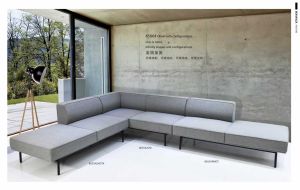 Табуретка RFG Klark, текстил, 800 х 800 х 400 mm, сива