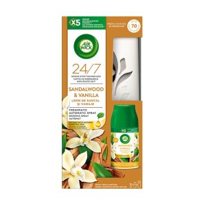 Ароматизатор Air Wick Freshmatic, комплект, сандалово дърво и ванилия, 250 ml