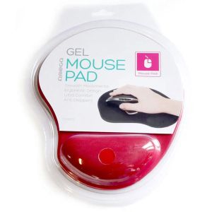 Пад за мишка Omega гел, ергонимична Червен