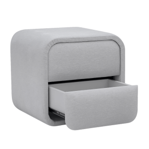 Нощно шкафче за спалня MYKONOS - сребърен AN